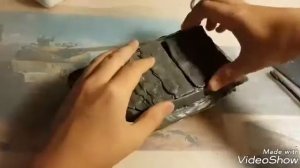 ИС-7 из пластилина