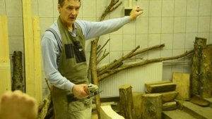 Работа гриндером. Фрагмент мастер-класса Мебель в рустикальном стиле