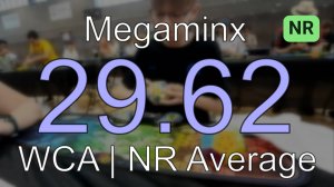 NR [29.62] Megaminx Average // Warm Up Portugalete 2024