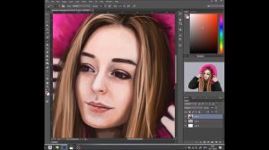 Рисуем девушку на зимнем фоне в Adobe Photoshop