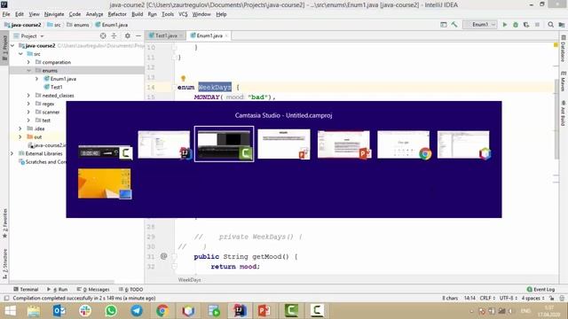 Урок 32 - Enumeration Часть 2 (прокачанная Java) смотреть онлайн