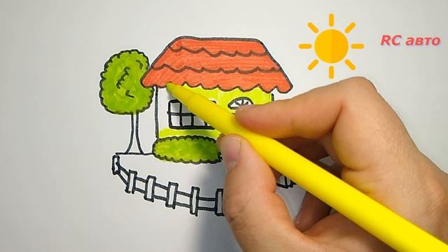 Как нарисовать ДОМ _ how to draw Draw a HOUSE _ рисунки для срисовки.mp4