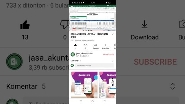 Laporan keuangan SPBU