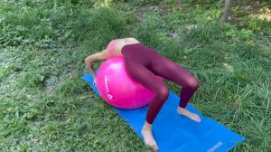 Workout & Gymnastics with rubber Ball