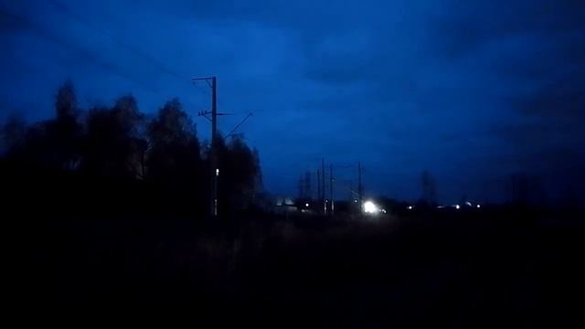 ЭД9М-.... Идёт из Медгоры ранним утром. Петрозаводск. Приветствие. смотреть онлайн