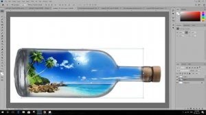 #Put island inside a bottle photo manipulation 2024 - Photoshop Tutorial