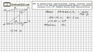 Задание №219 — ГДЗ по геометрии 10 класс (Атанасян Л.С.)