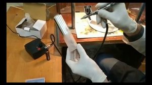 покраска заправкой для маркеров МОЛОТОВ хром через аэрограф
