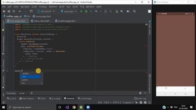 Coffee Shop UI [ Part-2 ] - Flutter Templates | Flutter UI Examples | #Flutter | #CodeStudio