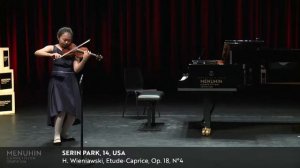 Serin Park performs Wieniawski's Etude-Caprice Op. 18, No. 4