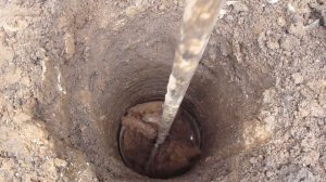 Бурение лунок под фундамент ТИСЭ  самодельный бур