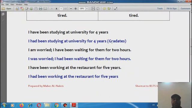Present Perfect Continuous & Past Perfect Continuous смотреть онлайн