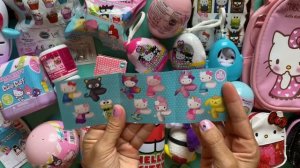 ASMR HELLO KITTY TOYS SURPRISE UNBOXING | HUGE Sanrio Mystery Blind Boxes mini toys