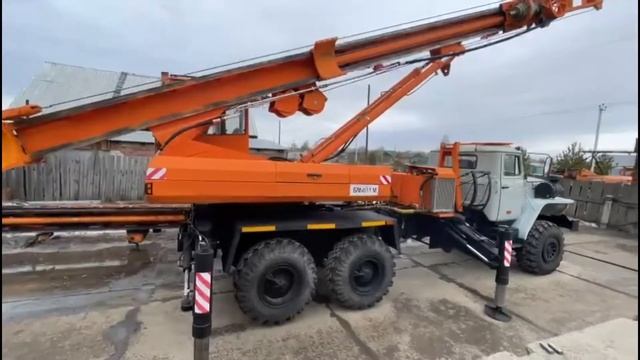 Бурильно-сваебойная машина БМ-811М на шасси УРАЛ-4320 смотреть онлайн