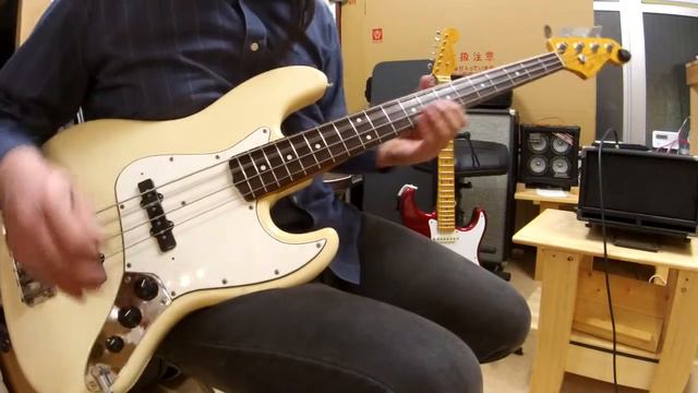 Fender Japan E Serial Jazz Bass JB62-75 Mod.パッシブモード ピック弾き смотреть онлайн