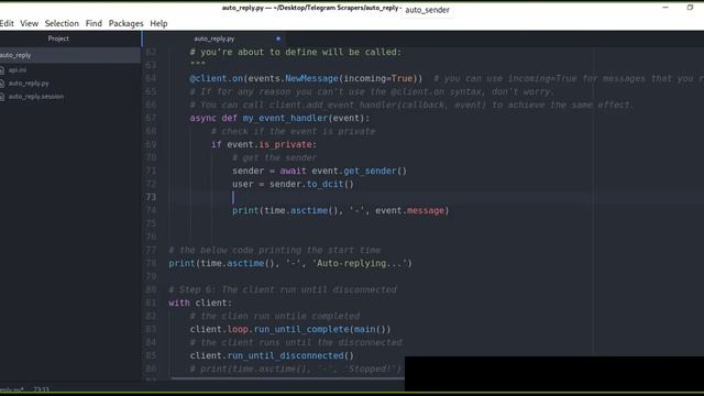 How to develop Telegram Auto Reply Bot using Telethon смотреть онлайн