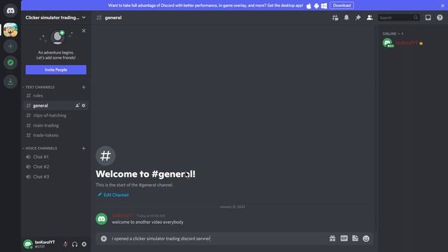 ⚡ Clicker Simulator Discord Trading Server (link in desc) ROBLOX ⚡ смотреть онлайн