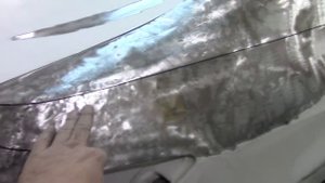 Кузовной ремонт. Рихтовка сложного крыла Пежо 408. Body repair.