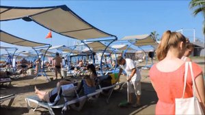 Пляж отеля Mermaid Club 4*//Turkler, Alanya, октябрь 2019