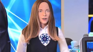 Человекоподобный российский робот Robo-C Юлия ответила на вопросы.mp4