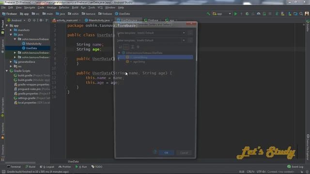 Set Data to FirebaseDatabase смотреть онлайн