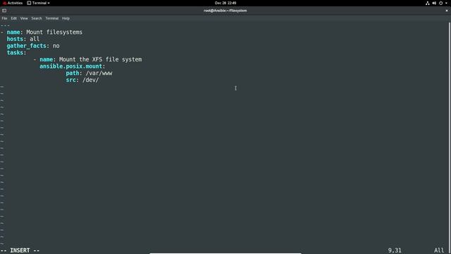RHCE RHEL 8 - Ansible - File Systems смотреть онлайн