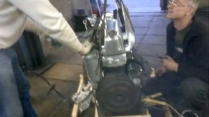 Пробный запуск двигателя MB OM 616 от Unimog