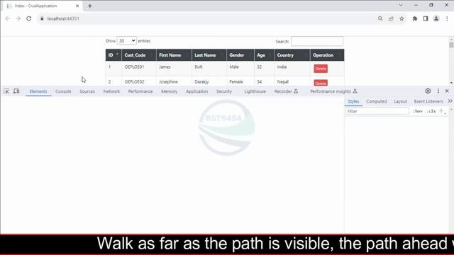 jQuery DataTable Server Side | How to Customize jQuery DataTable #biharideveloper