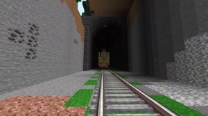Create mod Паровоз П36 с пассажирским поездом | A steam train in minecraft