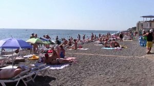 Пляж санатория "Алушта" (18.08.2016)