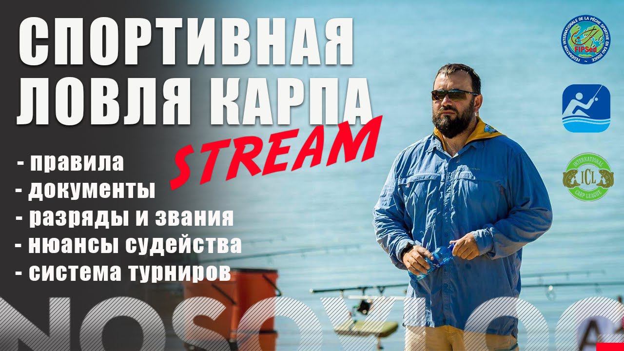 Спортивный стрим о ловле карпа, А. Колесников