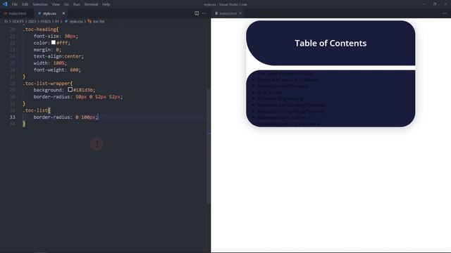 Table of Contents Web Design With HTML + CSS