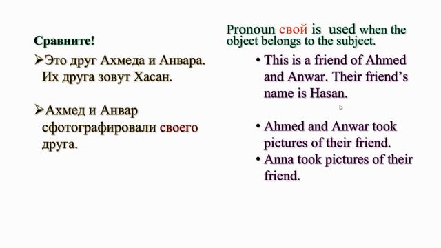 Винительный падеж местоимений