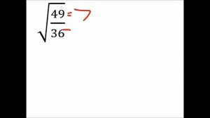 Simplifying Square Roots of Fractions: sqrt(1/4) AND sqrt(49/36)