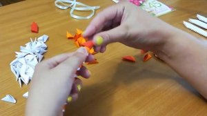 Как сделать медаль из бумаги. Рамка оригами для фото. Модульное оригами.