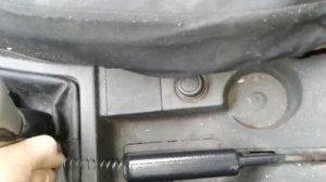 Устранение заедания кнопки ручника Приоры