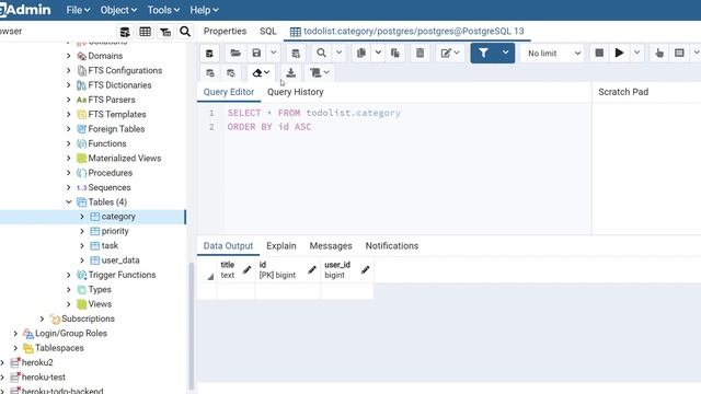 Отправка SQL запроса в pgAdmin в СУБД PostgreSQL (2021)