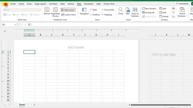 Change the Unit of Measurement in Excel's Page Layout View - Tutorial