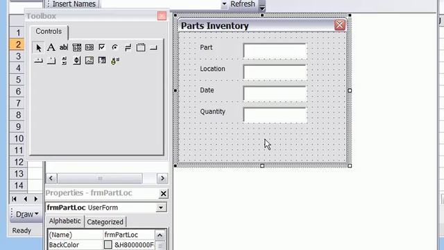 Create an Excel UserForm, Part 2 of 3