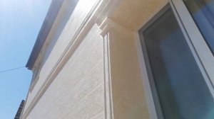 Amazing construction! Жидкий травертин, от нуля до конца, как наносить на фасад