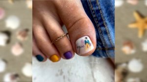 Летний педикюр 2022 | Свежие идеи педикюра | Красивый дизайн ногтей