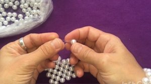 Плетем жемчужный браслет из бусин! Легко и быстро, красиво и модно!