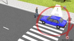 ПДД. Автошкола. Урок 17. Проезд пешеходных переходов и  остановок маршрутных транспортных средств.