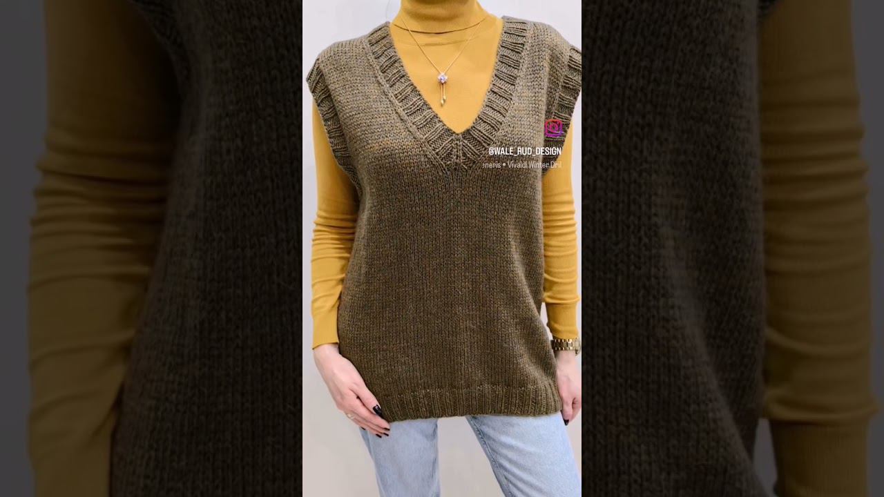 Жилет спицами уже на моём канале!Подписывайся и вяжи!#шортс #shorts #жилетспицами #вязание #knitting смотреть онлайн