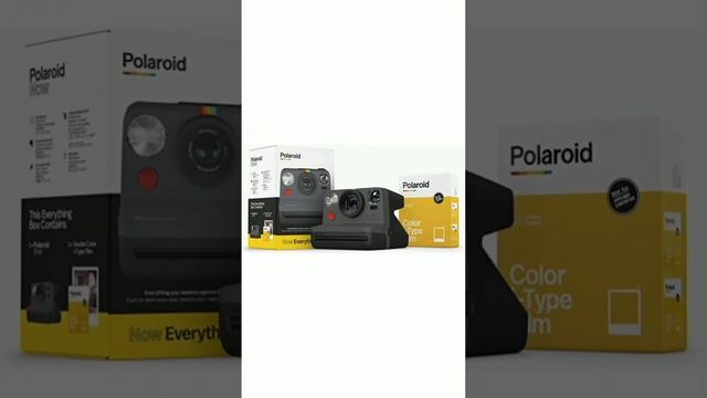 Polaroid Originals Now I-Type Instant Camera and Film Bundle - Everything Box ?? Black (6026)