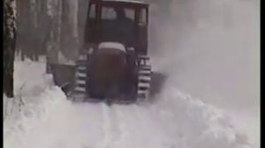 снегоуборщик из трактора Т-16 первая разработка