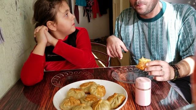 Жареный хинкали по Грузински. смотреть онлайн