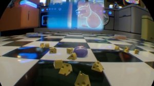 Виртуальная реальность. Игра Кошки мышки PS VR. Играют дети.
