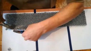 Кольчуга, плетение "Драконья чешуя" ускоренно.