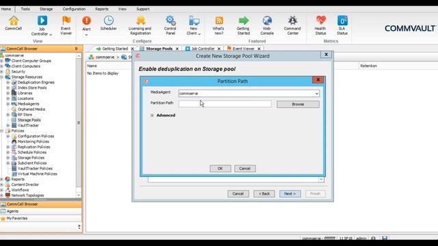 How to create DISK LIBRARY and Storage Policy in Commvault V11 SP18? смотреть онлайн